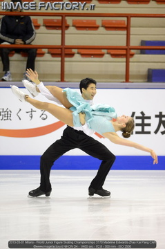 2013-03-01 Milano - World Junior Figure Skating Championships 3170 Madeline Edwards-Zhao Kai Pang CAN